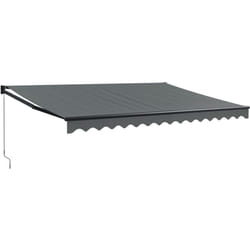 Vidaxl - Auvent rétractable anthracite 4,5x3 m tissu et aluminium