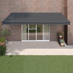 Vidaxl - Auvent rétractable anthracite 5x3 m tissu et aluminium