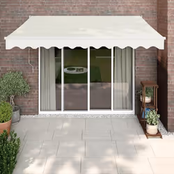 vidaXL Auvent rétractable automatique crème 3,5x2,5 m