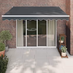 vidaXL Auvent rétractable automatique anthracite 3x2,5 m