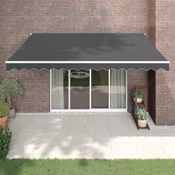 vidaXL Auvent rétractable automatique anthracite 4,5x3 m