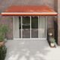 vidaXL Auvent rétractable automatique orange et marron 3x2,5 m