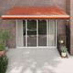 vidaXL Auvent rétractable automatique orange et marron 3,5x2,5 m