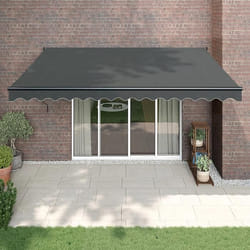 vidaXL Auvent rétractable automatique anthracite 4,5x3 m
