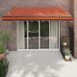 vidaXL Auvent rétractable automatique orange et marron 3x2,5 m