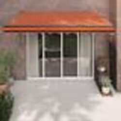 vidaXL Auvent rétractable automatique orange et marron 3,5x2,5 m