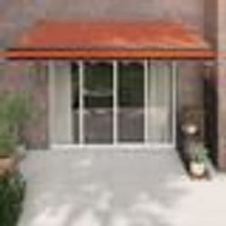 vidaXL Auvent rétractable automatique orange et marron 3,5x2,5 m
