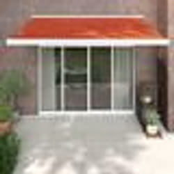 vidaXL Auvent rétractable orange et marron 3,5x2,5m tissu et aluminium