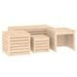 vidaXL Ensemble de boîtes de jardin 4 pcs bois de pin massif