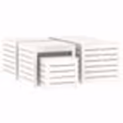 vidaXL Ensemble de boîtes de jardin 4 pcs blanc bois de pin massif