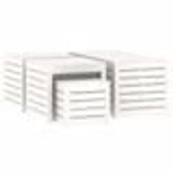 vidaXL Ensemble de boîtes de jardin 4 pcs blanc bois de pin massif