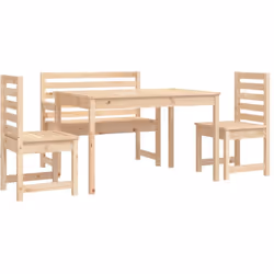 Cet ensemble à manger de jardin classique en bois est parfait pour une utilisation à l'extérieur et est conçu pour être le po ...