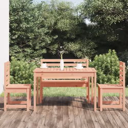 Cet ensemble à manger de jardin classique en bois est parfait pour une utilisation à l'extérieur et est conçu pour être le po ...