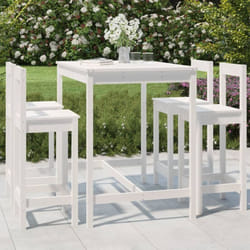 Vidaxl - Ensemble de bar de jardin 5 pcs blanc bois massif de pin