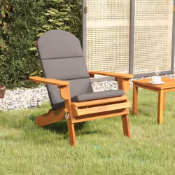 VidaXL 360032, Terrace, Siège rembourré, Bois d'acacia, Gris, 110 kg, 750 mm