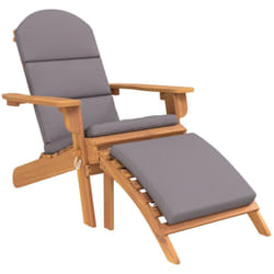 VidaXL 360034 chaise d'extérieur Terrace Siège rembourré Bois d'acacia Gris