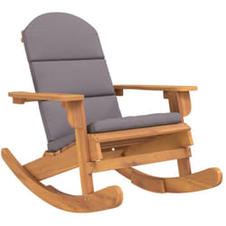 vidaXL Chaise à bascule Adirondack avec coussins bois massif d'acacia