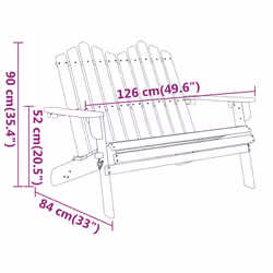 VidaXL 360038 banc de jardin Bois d'acacia - Vue supplémentaire 8