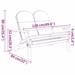 VidaXL 360039 banc de jardin Bois d'acacia - Vue supplémentaire 8