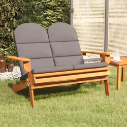 Profitez de votre temps libre sur ce banc de jardin en bois de style Adirondack. Bois d'acacia massif : ce banc est fabriqué  ...