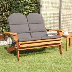Vidaxl - Banc de jardin Adirondack et coussins 126 cm bois massif acacia