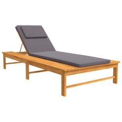 VidaXL 362154 chaise d'extérieur Linge Siège rembourré Bois d'acacia Gris