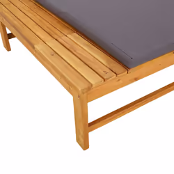 VidaXL 362154 chaise d'extérieur Linge Siège rembourré Bois d'acacia Gris - Vue supplémentaire 8