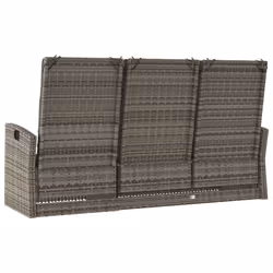 VidaXL 362184 banc de jardin Rotin, Acier - Vue supplémentaire 5
