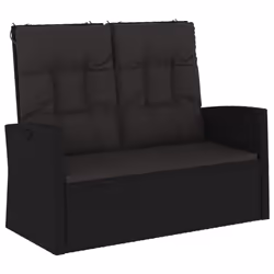 VidaXL 362185, Noir, Rotin, Acier, 100 kg, Adultes et enfants, 3 cm, 110 cm