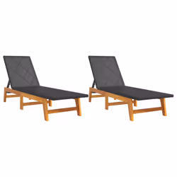 VidaXL 319728, Linge, Bois d'acacia, Polyuréthane, Acier, Noir, Marron, 540 mm, 2000 mm, 870 mm