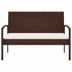 VidaXL 362165 banc de jardin Rotin, Acier - Vue supplémentaire 3