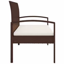 VidaXL 362165 banc de jardin Rotin, Acier - Vue supplémentaire 4