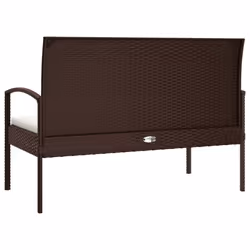 VidaXL 362165 banc de jardin Rotin, Acier - Vue supplémentaire 5