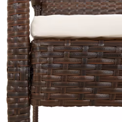 VidaXL 362165 banc de jardin Rotin, Acier - Vue supplémentaire 6