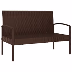 VidaXL 362165 banc de jardin Rotin, Acier - Vue supplémentaire 7