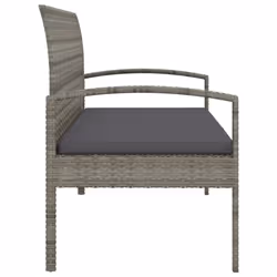 VidaXL 362167 banc de jardin Rotin, Acier - Vue supplémentaire 4