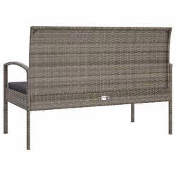 VidaXL 362167 banc de jardin Rotin, Acier - Vue supplémentaire 5