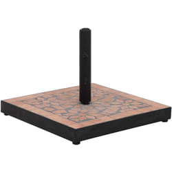 Base de parasol terre cuite carré 12 kg Vidaxl