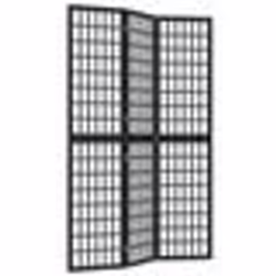 vidaXL Cloison de séparation pliable 3 panneaux 120x170 cm Noir