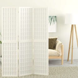 Vidaxl - Cloison de séparation pliable 3 panneaux 120x170 cm Blanc