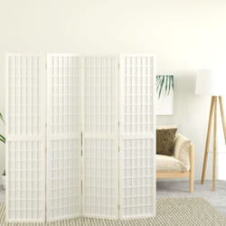 Vidaxl - Cloison de séparation pliable 4 panneaux 160x170 cm Blanc