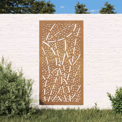 Transformez un mur vide ou une clôture en chef-d'œuvre avec cette décoration murale de jardin. Matériau durable : acier corte ...