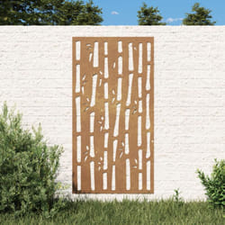 Vidaxl - Décoration murale jardin 105x55 cm acier corten design bambou