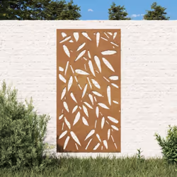 Transformez un mur vide ou une clôture en chef-d'œuvre avec cette décoration murale de jardin. Matériau durable : acier corte ...