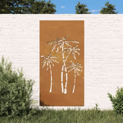 DESCRIPTION GÉNÉRALE Transformez un mur vide ou une clôture en chef-d'œuvre avec cette décoration murale de jardin. Matériau  ...