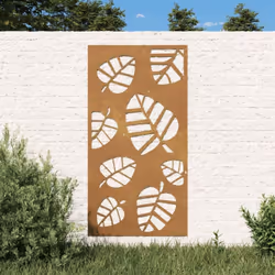 Transformez un mur vide ou une clôture en chef-d'œuvre avec cette décoration murale de jardin. Matériau durable : acier corte ...