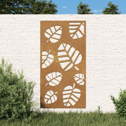 Vidaxl - Décoration murale jardin 105x55 cm acier corten design feuille