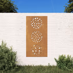 Transformez un mur vide ou une clôture en chef-d'œuvre avec cette décoration murale de jardin. Matériau durable : acier corte ...