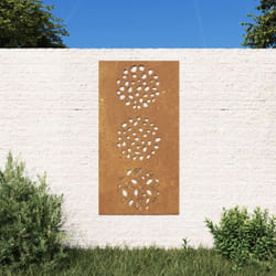 Vidaxl - Décoration murale jardin 105x55 cm acier corten design feuille