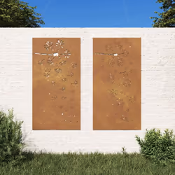Transformez un mur vide ou une clôture en chef-d'œuvre avec ces décorations murales de jardin. Matériau durable : acier corte ...